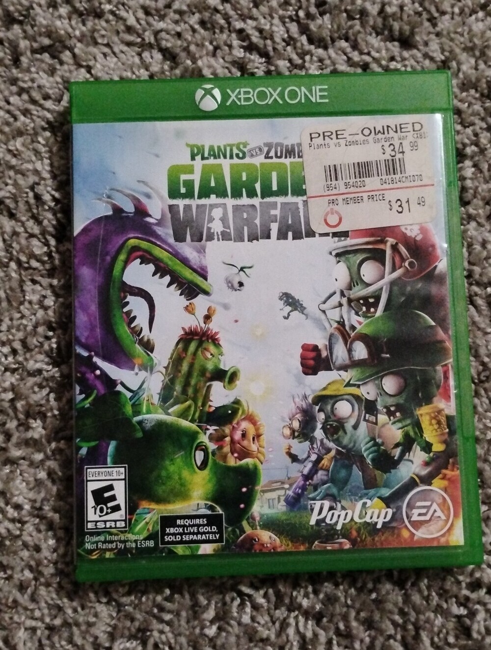 Plants vs. Zombies: Garden Warfare (Xbox One) - Complete with Case & Manual